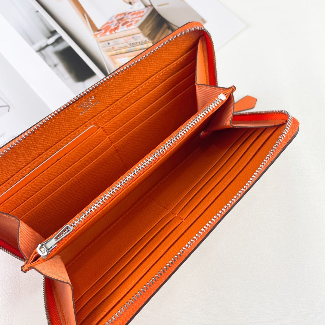 H Silk��in Empson-Barenia leather wallets size : 20x11.5x1.5cm