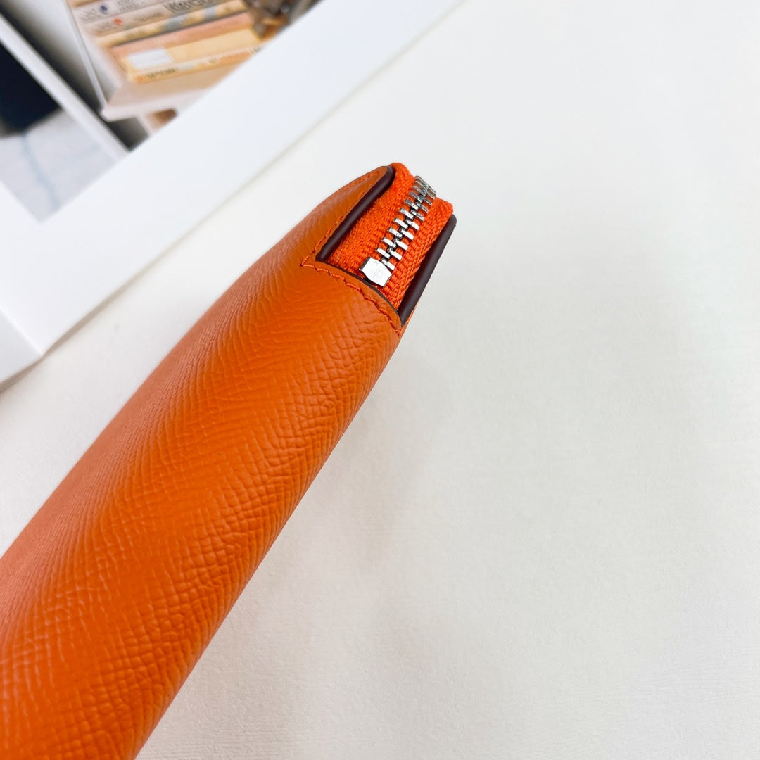 H Silk��in Empson-Barenia leather wallets size : 20x11.5x1.5cm