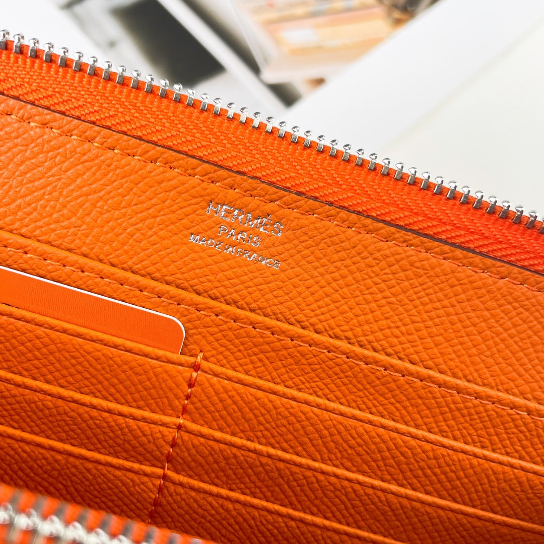 H Silk��in Empson-Barenia leather wallets size : 20x11.5x1.5cm