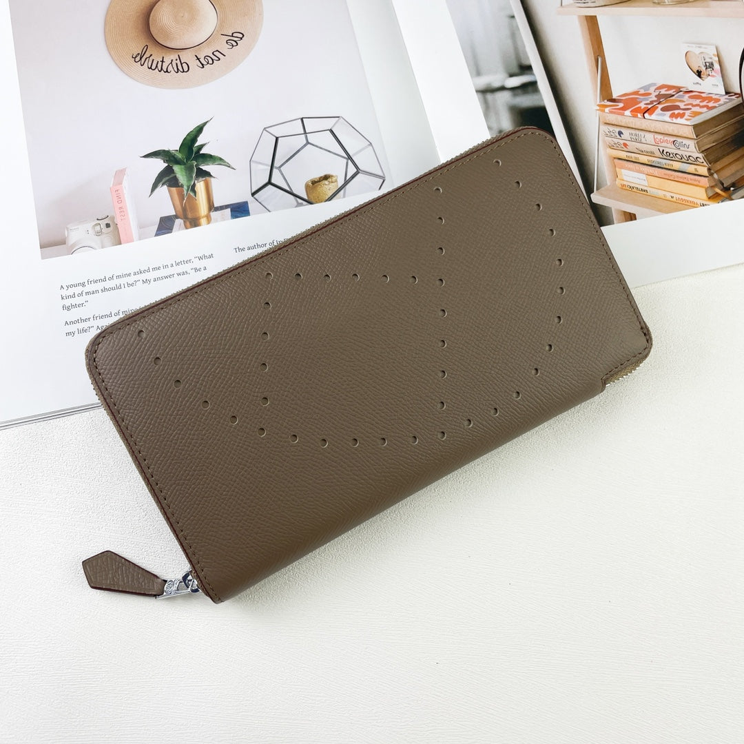 H Silk��in Empson-Barenia leather wallets size : 20x11.5x1.5cm