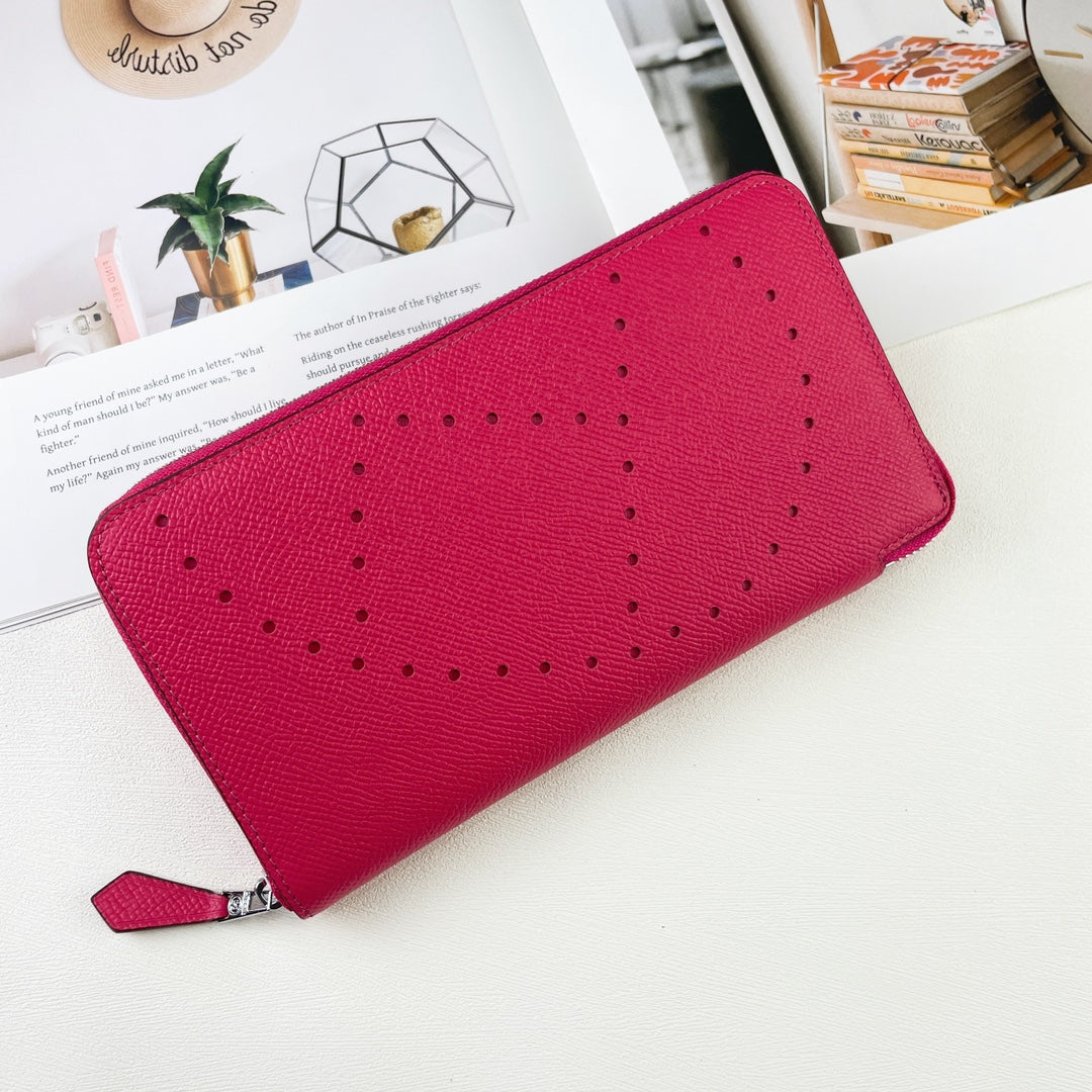H Silk��in Empson-Barenia leather wallets size : 20x11.5x1.5cm