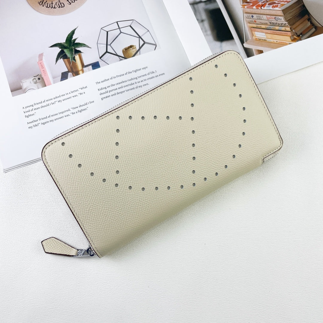 H Silk��in Empson-Barenia leather wallets size : 20x11.5x1.5cm
