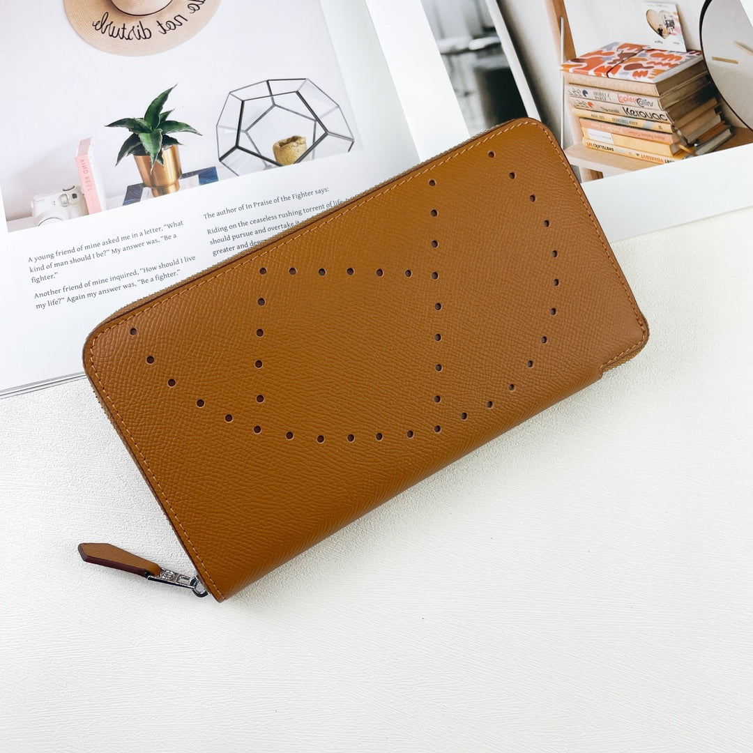 H Silk��in Empson-Barenia leather wallets size : 20x11.5x1.5cm