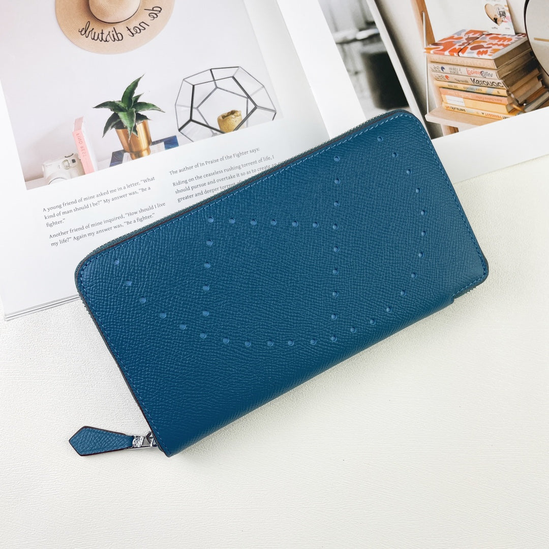 H Silk��in Empson-Barenia leather wallets size : 20x11.5x1.5cm