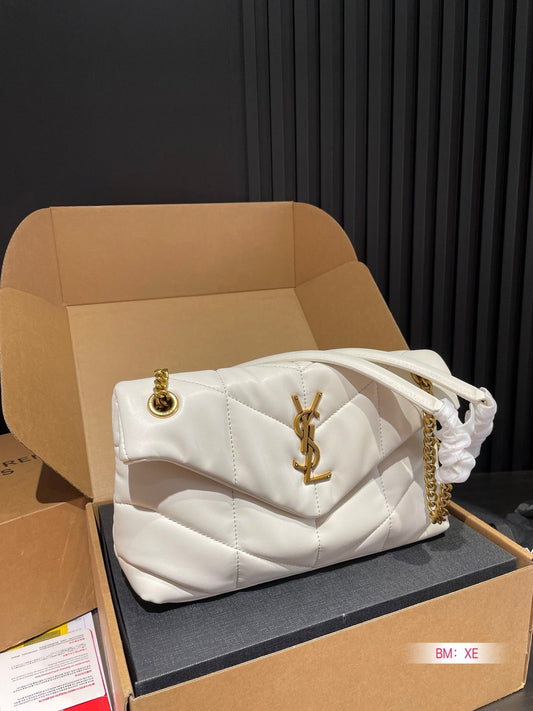 Y PUFFER SMALL SIZE BAG IN QUILTED LAMBSKIN Size: 28*17 CM