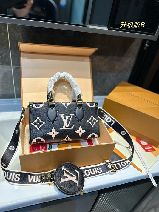 Louis new arrival Onthego East West bag size: 25.14cm