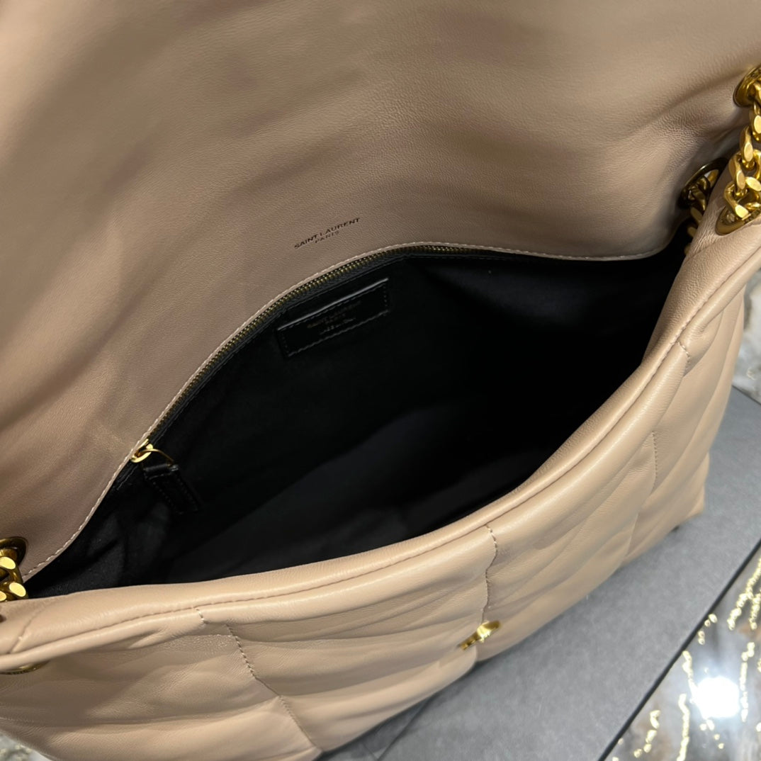 Y PUFFER MEDIUM BAG IN QUILTED LAMBSKIN