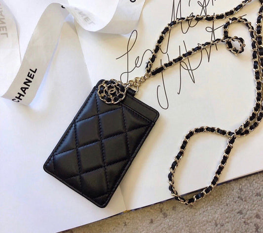 Lambskin Card Holder Lanyard
